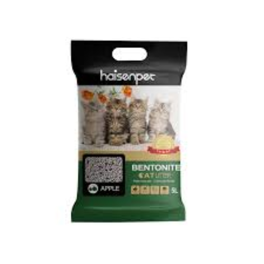 HAISENPET CAT LITTER 5L APPLE SCENT 